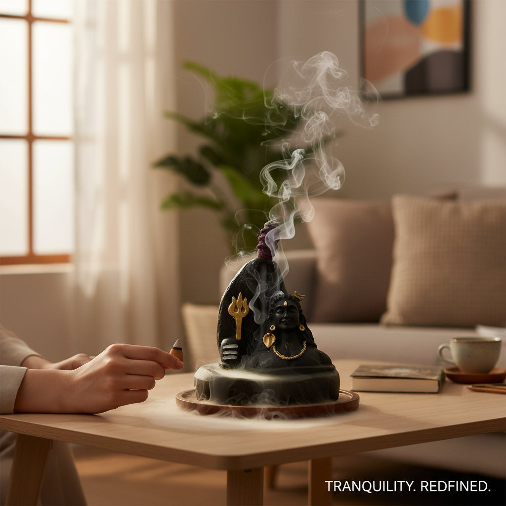 Mountain Adiyogi Smoke Fountain