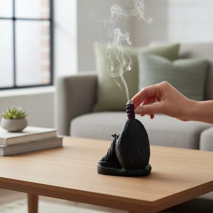 Mountain Adiyogi Smoke Fountain