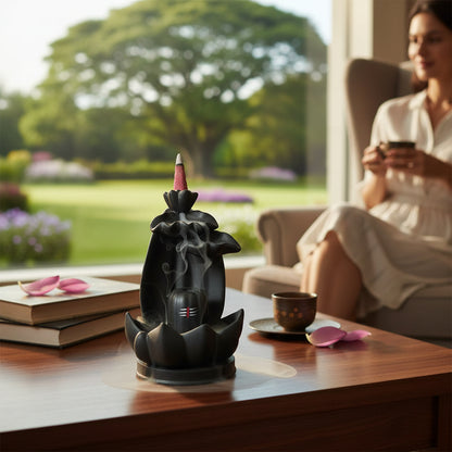 Shiva Lingam Smoke Backflow Incense Holder