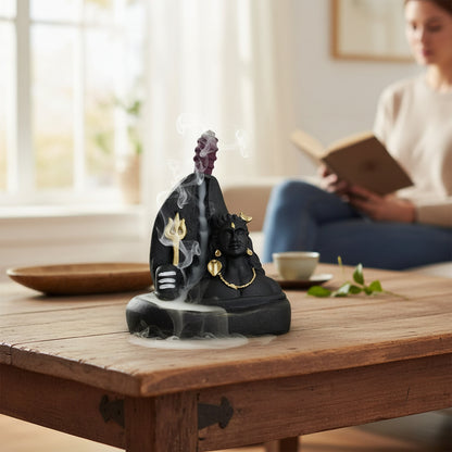 Mountain Adiyogi Smoke Fountain