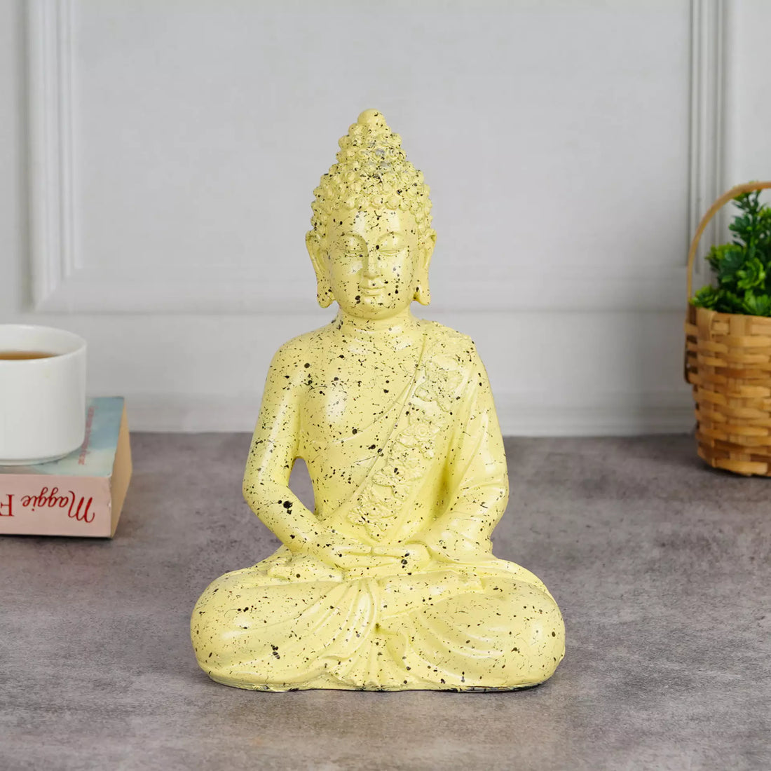 Meditating Buddha Samadhi Resin Figurine