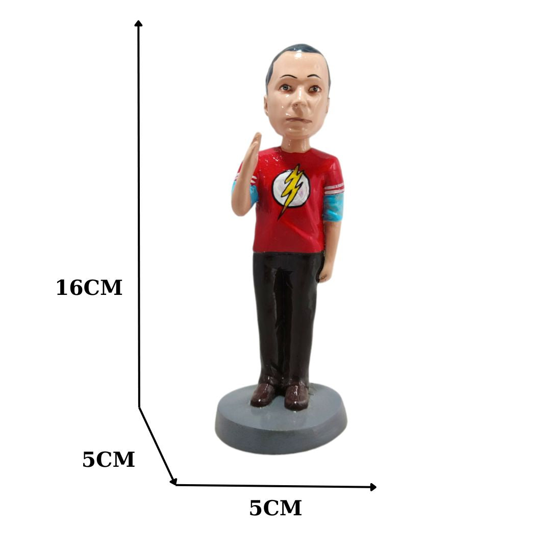 Sheldon Cooper Bobblehead - Fun The Big Bang Theory Figurine for Home &amp; Office Decor