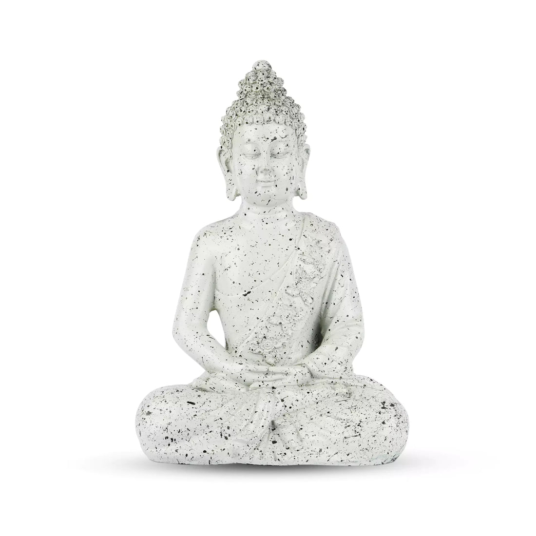 Elegant Meditating Buddha Samadhi Resin Figurine